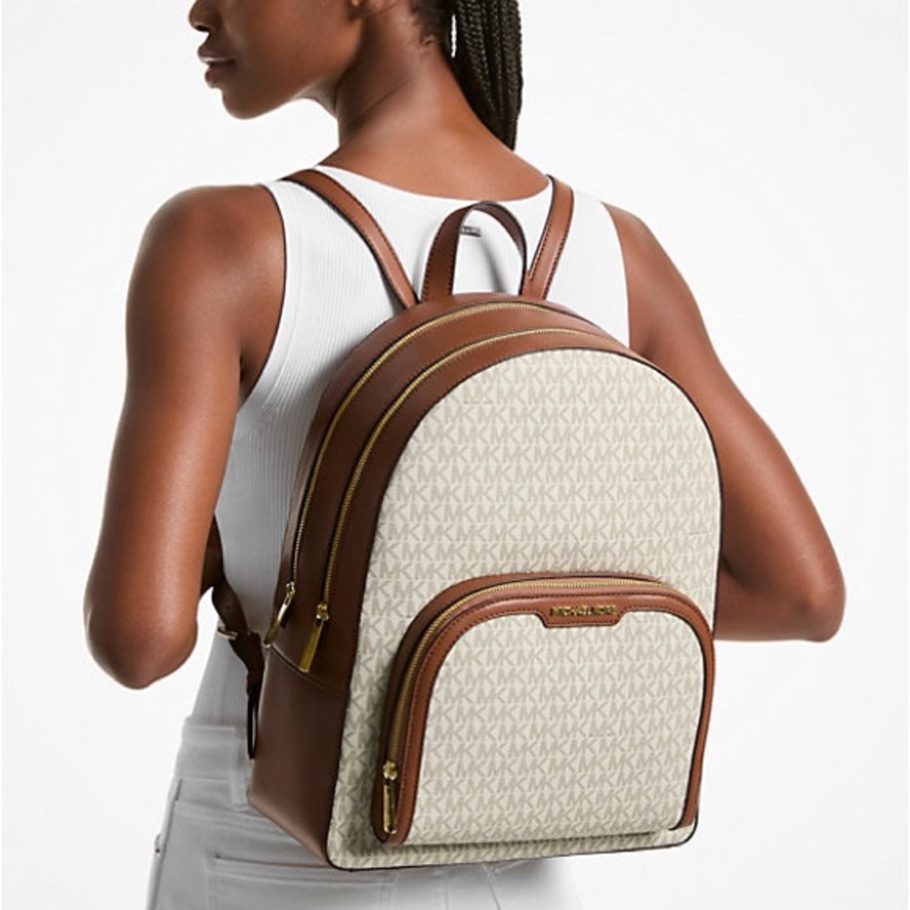 Michael Kors Jaycee Large Logo Backpack - Picture 10 of 10